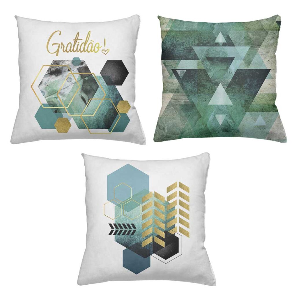 geo Mockup PSD 3 Almofadas