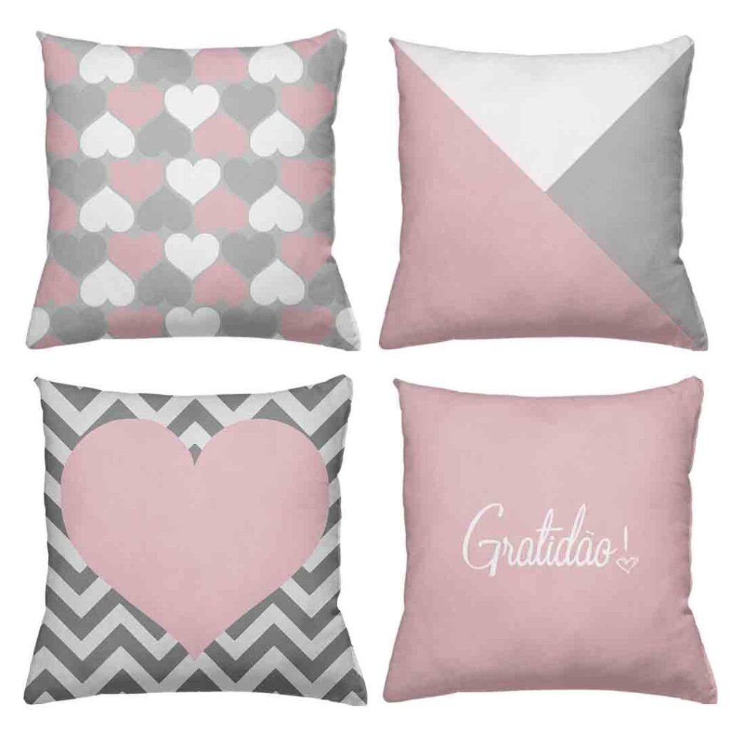 heart Mockup PSD Almofadas